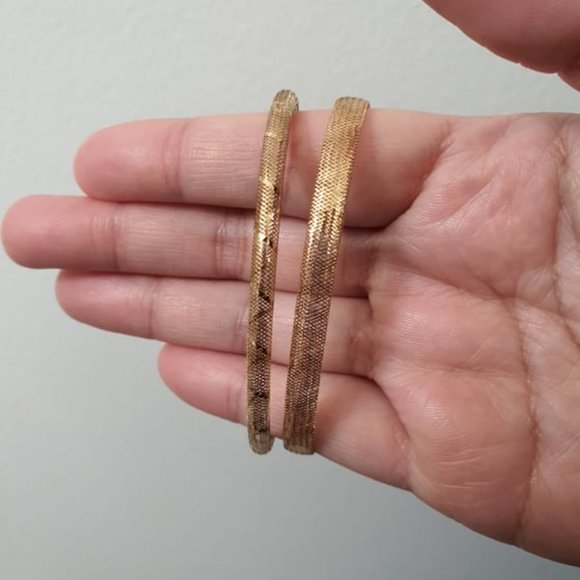 Gold Bracelet - round style mesh 18k - SOLD - Picture 9 of 11